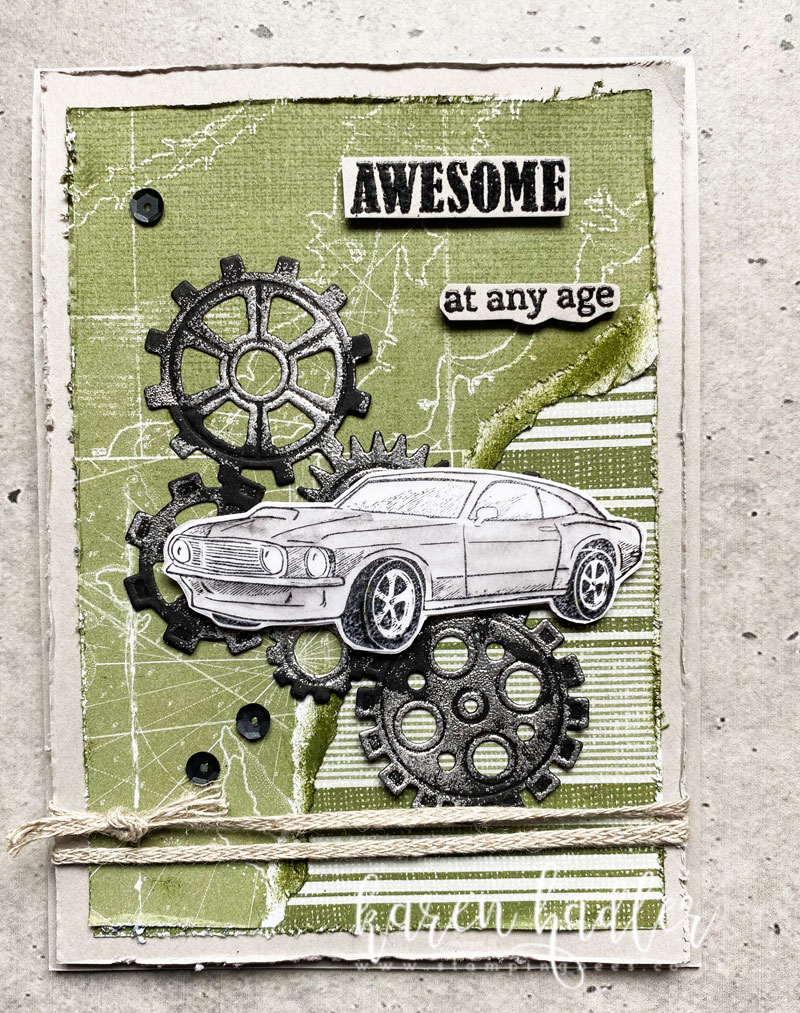 Geared Up Garage Masculine Card
