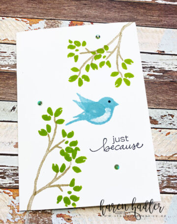 Simple Stamping with Birds and Branches