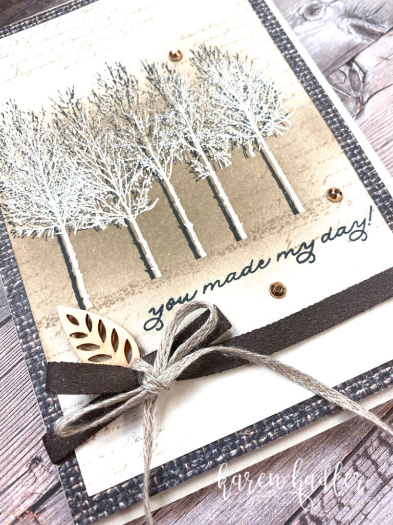 Winter Woods with Shadow Embossing