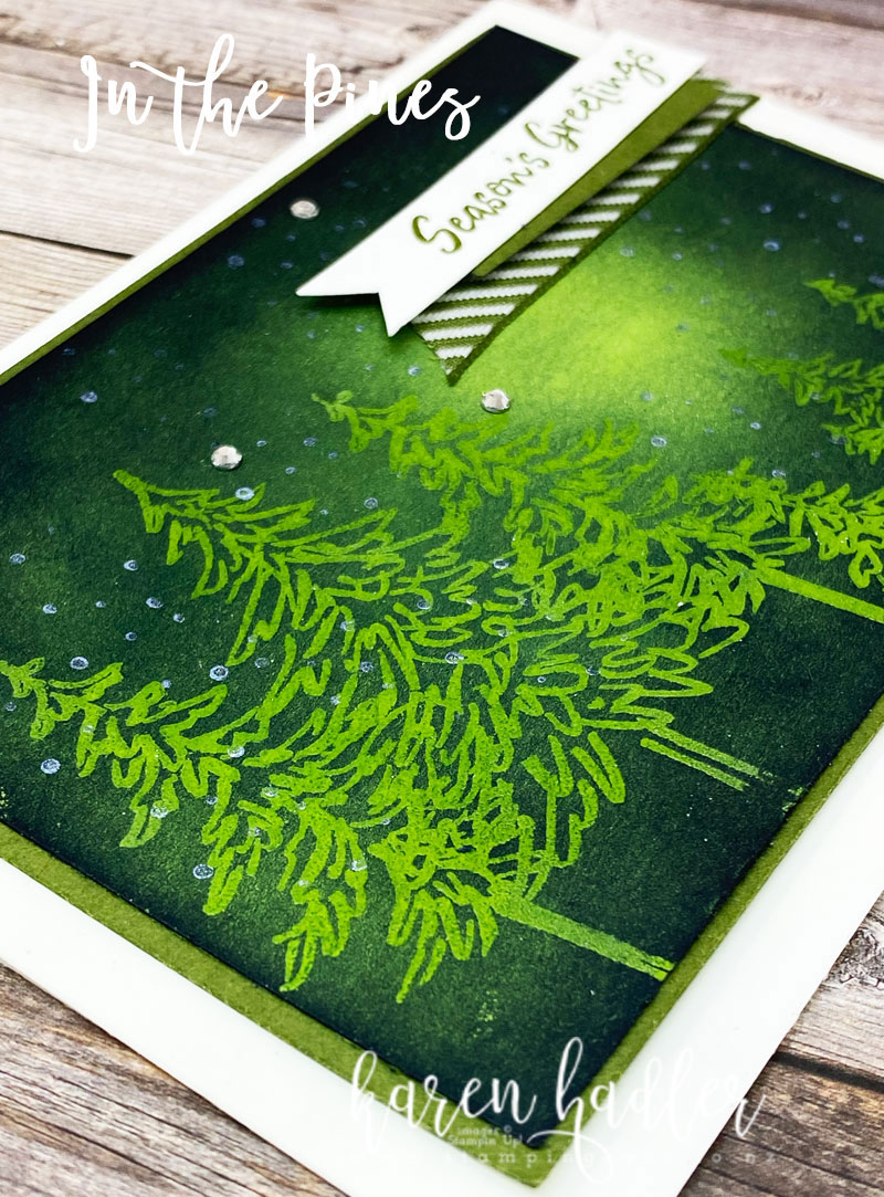 In the Pines Emboss Resist for Wow - Karen Hadler Stamping Bees